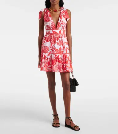 Poupette St Barth Cara cotton minidress | Thumbnail 3