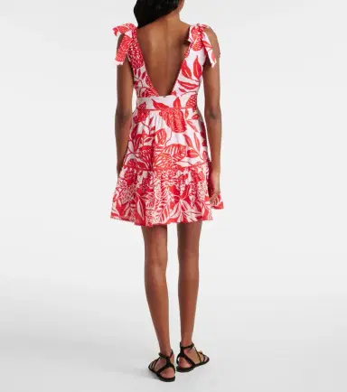 Poupette St Barth Cara cotton minidress | Thumbnail 4