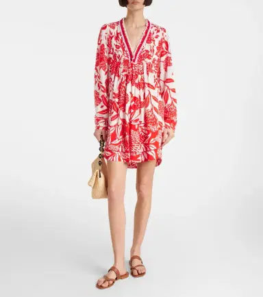 Poupette St Barth Ola floral minidress | Thumbnail 3