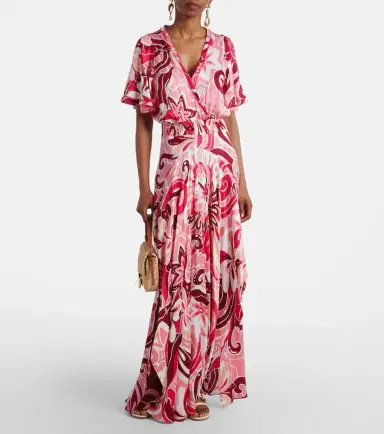 Poupette St Barth Mabelle satin maxi dress | Thumbnail 2