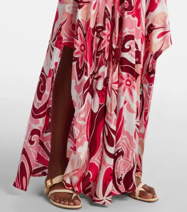 Poupette St Barth Mabelle satin maxi dress | Thumbnail 3
