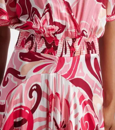 Poupette St Barth Mabelle satin maxi dress | Thumbnail 4