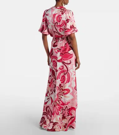 Poupette St Barth Mabelle satin maxi dress | Thumbnail 6