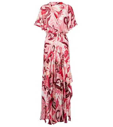 Poupette St Barth Mabelle satin maxi dress | Thumbnail 1