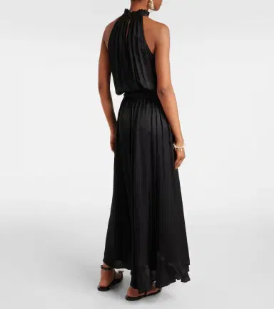Poupette St Barth Nina satin gown | Thumbnail 5
