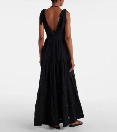 Poupette St Barth Perla embroidered cotton maxi dress | Thumbnail 2