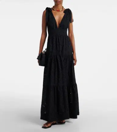 Poupette St Barth Perla embroidered cotton maxi dress | Thumbnail 4