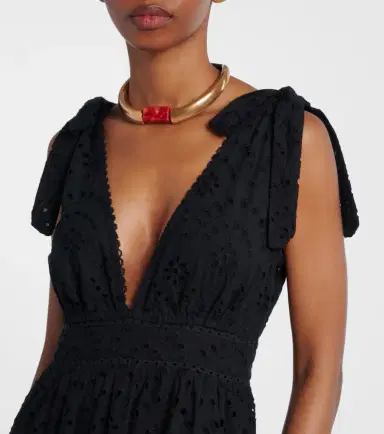 Poupette St Barth Perla embroidered cotton maxi dress | Thumbnail 5