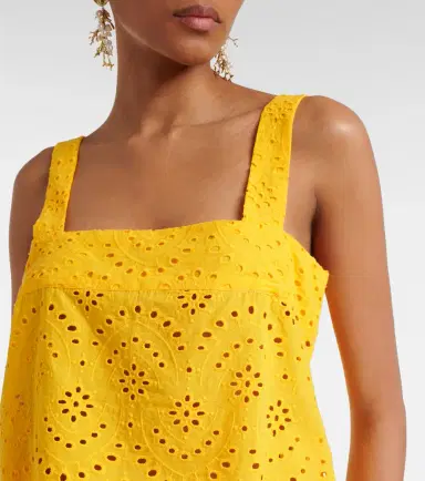 Poupette St Barth Noa broderie anglaise cotton top | Thumbnail 3