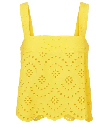 Poupette St Barth Noa broderie anglaise cotton top | Thumbnail 1