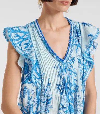 Poupette St Barth Camelia printed cotton minidress | Thumbnail 2