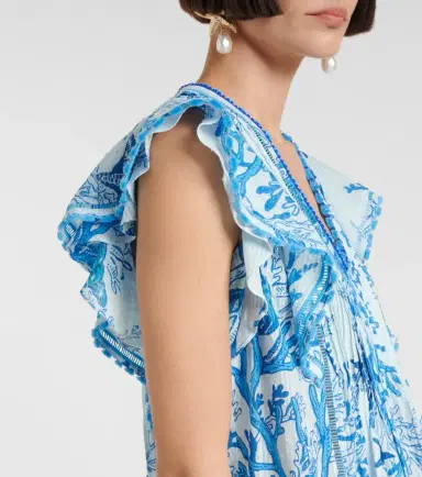 Poupette St Barth Camelia printed cotton minidress | Thumbnail 5