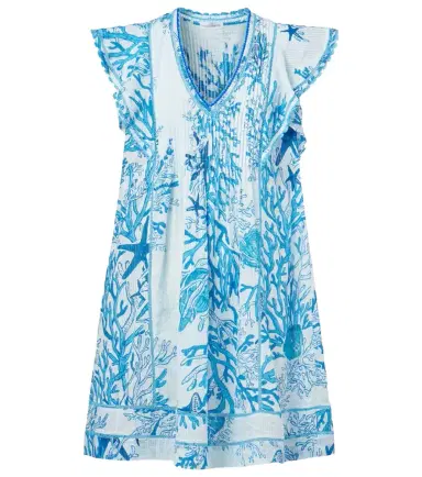 Poupette St Barth Camelia printed cotton minidress | Thumbnail 1