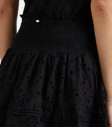 Poupette St Barth Galia broderie anglaise cotton miniskirt | Thumbnail 2