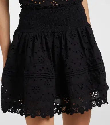 Poupette St Barth Galia broderie anglaise cotton miniskirt | Thumbnail 5