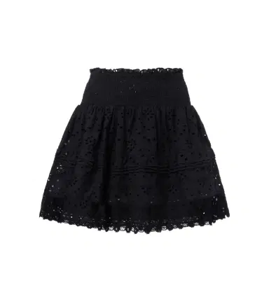 Poupette St Barth Galia broderie anglaise cotton miniskirt | Thumbnail 1