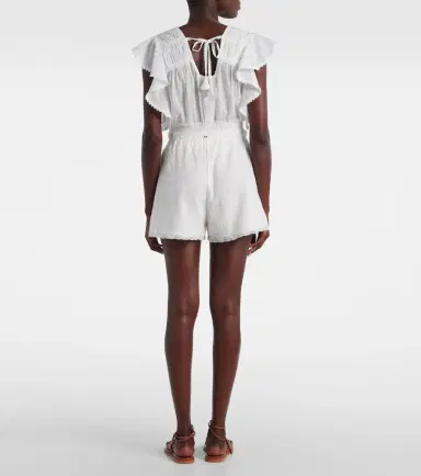 Poupette St Barth Cruse cotton wide-leg shorts | Thumbnail 2