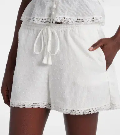 Poupette St Barth Cruse cotton wide-leg shorts | Thumbnail 3