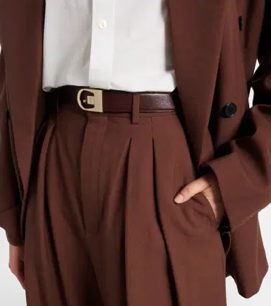 Saint Laurent Reversible leather belt | Thumbnail 2