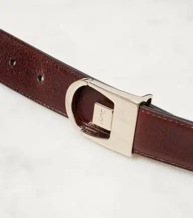 Saint Laurent Reversible leather belt | Thumbnail 3