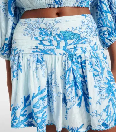 Poupette St Barth Colleen printed cotton miniskirt | Thumbnail 3