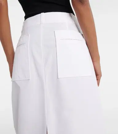 Khaite Lucian cotton poplin maxi skirt | Thumbnail 3 Khaite Lucian cotton poplin maxi skirt | Thumbnail 3