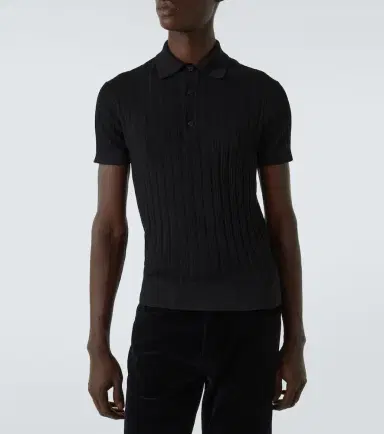 Tom Ford Cotton and silk polo shirt | Thumbnail 4