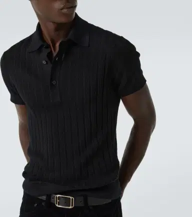 Tom Ford Cotton and silk polo shirt | Thumbnail 5