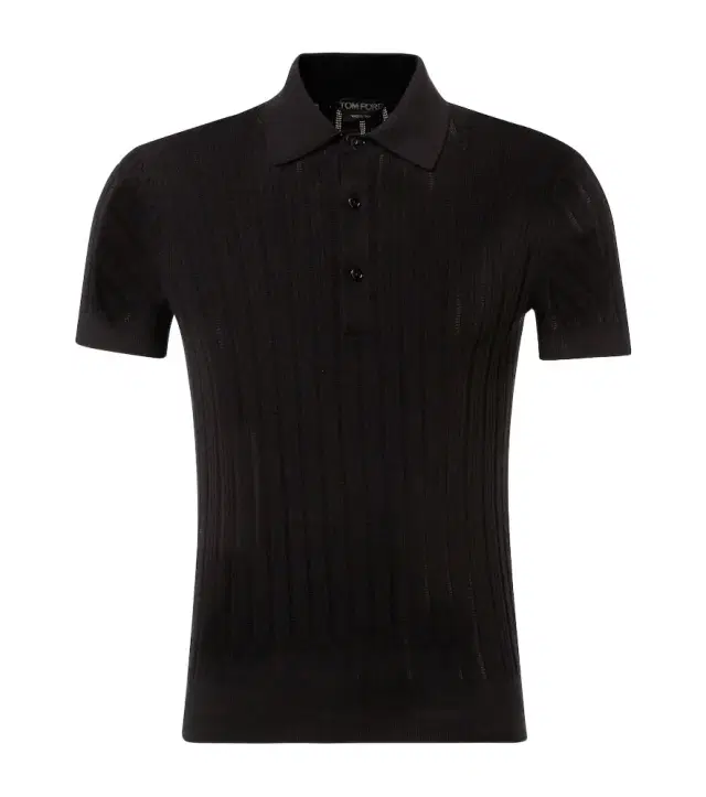 Cotton and silk polo shirt