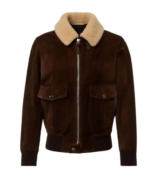 Tom Ford Shearling-trimmed suede blouson
