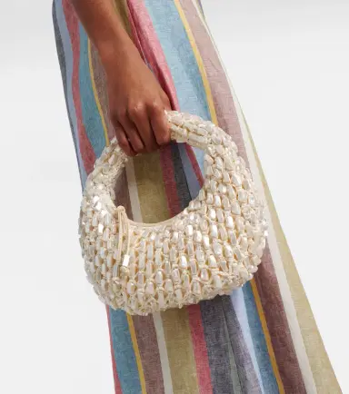 Staud Reef crochet embellished shoulder bag | Thumbnail 6 Staud Reef crochet embellished shoulder bag | Thumbnail 6