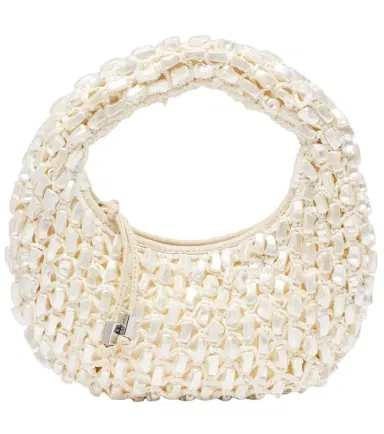Staud Reef crochet embellished shoulder bag | Thumbnail 1 Staud Reef crochet embellished shoulder bag | Thumbnail 1