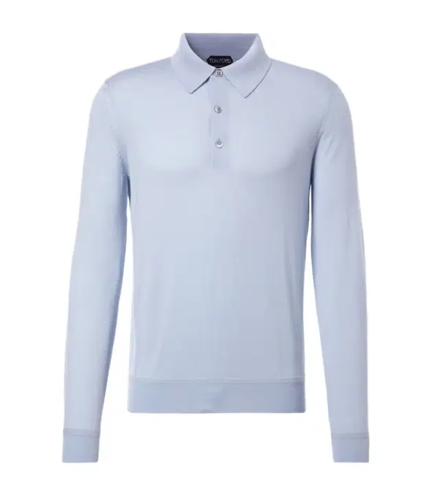 Cashmere and silk polo sweater