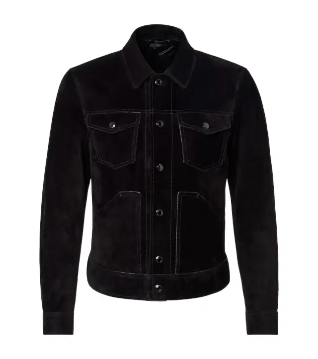 Suede field jacket