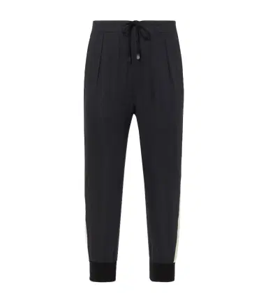 Tom Ford Cotton and silk twill sweatpants | Thumbnail 1 Tom Ford Cotton and silk twill sweatpants | Thumbnail 1