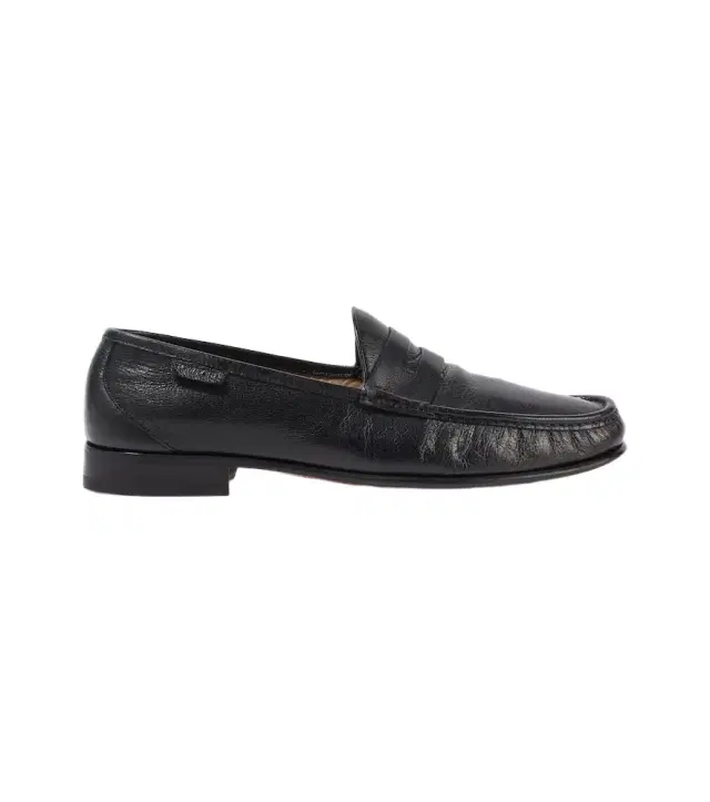 York leather penny loafers