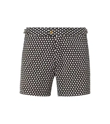 Tom Ford Checked swim trunks | Thumbnail 1 Tom Ford Checked swim trunks | Thumbnail 1