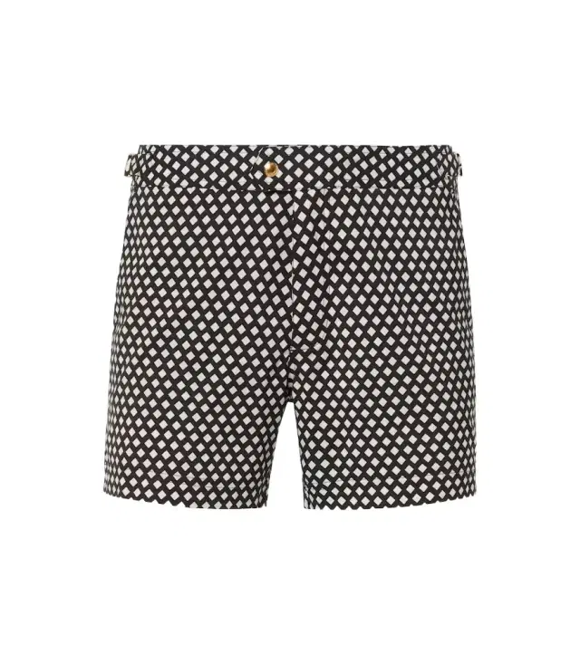 Tom Ford Checked swim trunks