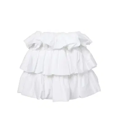 Noir Kei Ninomiya Tiered cotton miniskirt | Thumbnail 1