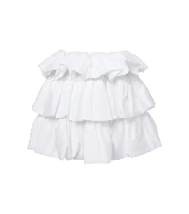 Noir Kei Ninomiya Tiered cotton miniskirt