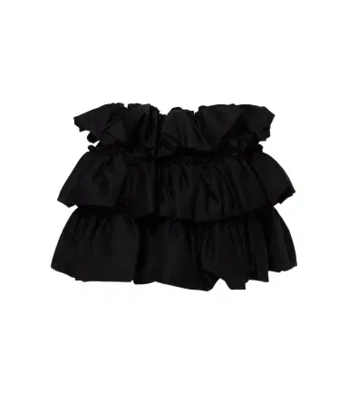 Noir Kei Ninomiya Tiered cotton miniskirt | Thumbnail 1