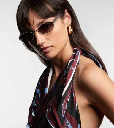Bottega Veneta Sardine oval sunglasses | Thumbnail 6 Bottega Veneta Sardine oval sunglasses | Thumbnail 6