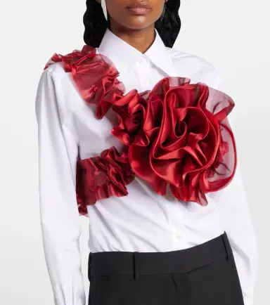 Noir Kei Ninomiya Ruffled top | Thumbnail 2 Noir Kei Ninomiya Ruffled top | Thumbnail 2