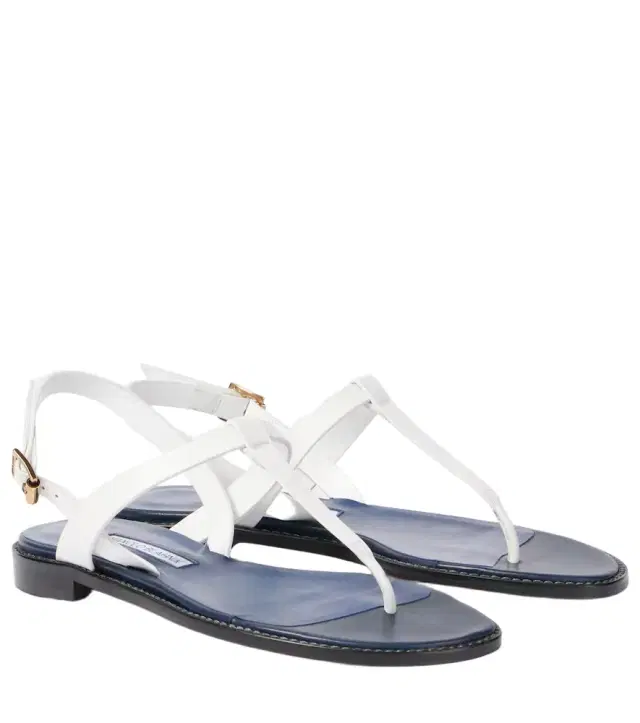 Manolo Blahnik Hata leather thong sandals