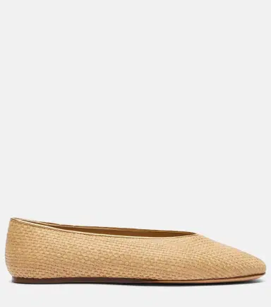 Le Monde Béryl Le Monde Béryl Regency raffia ballet flats | Thumbnail 3 Le Monde Béryl Le Monde Béryl Regency raffia ballet flats | Thumbnail 3