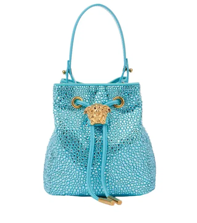 Versace La Medusa Medium embellished bucket bag