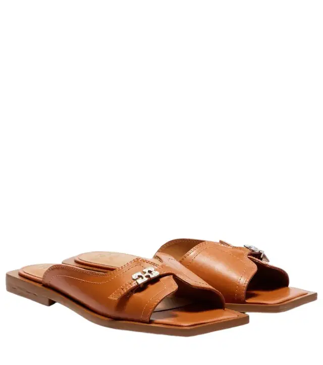 Ganni Butterfly slides