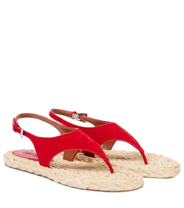 Paris Texas Amalfi suede thong sandals
