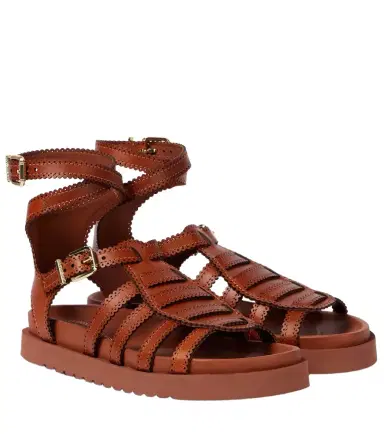 Zimmermann Goldie leather gladiator sandals | Thumbnail 1 Zimmermann Goldie leather gladiator sandals | Thumbnail 1