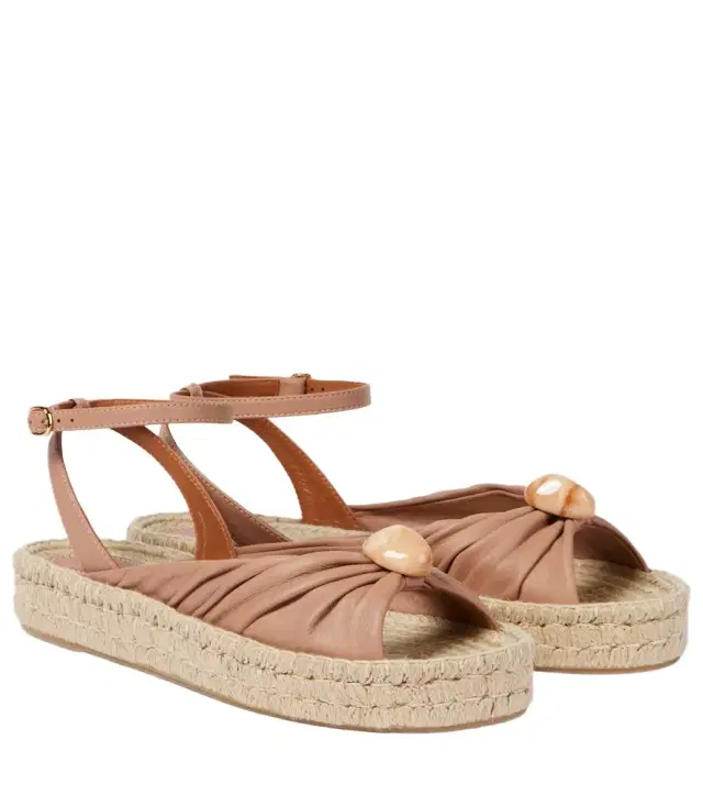 Gleam leather espadrille sandals